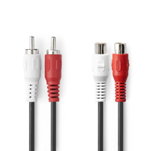 Cavo Audio 2xRCA M-F - 10m
