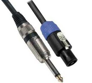 Cavo Audio Speakon - jack 6.3 mono - M-M - 5m